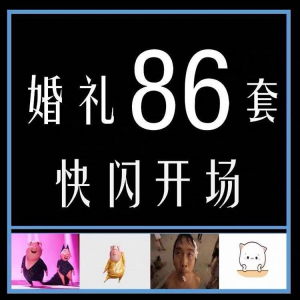 婚礼快闪开场PPT模板中式求婚庆创意搞笑震撼视频制作mv-淘宝虚拟馆