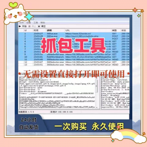 抓包工具软件开发源代码分析设计素材一次性购买永久使用-淘宝虚拟馆