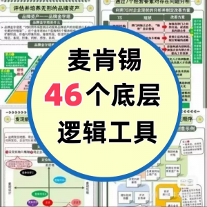 46种麦肯锡思考工具框架底层逻辑137页PPT属于芒格100个思维模型-淘宝虚拟馆