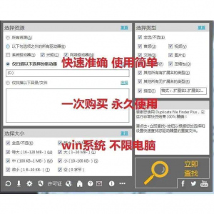 PC重复文件扫描查找 硬盘文件清理工具 重复图片视频删除电脑版-淘宝虚拟馆