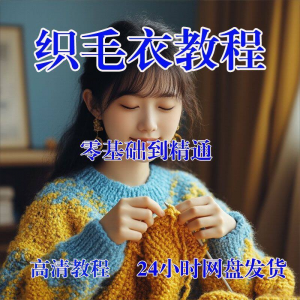 手工织毛衣视频零基础传统棒针钩针毛线编织婴儿童全套-淘宝虚拟馆
