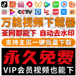 抖音快手短视频批量下载无水印西瓜下载软件网页一键采集高清素材-淘宝虚拟馆