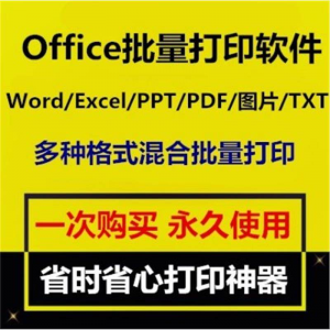 Office批量打印软件工具 Word/Excel/PPT/图片/PDF批量打印软件-淘宝虚拟馆