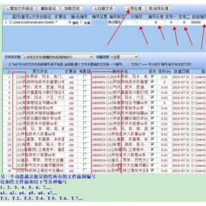 批量文件名提取软件/文件名批量编号/文件名批量修改-淘宝虚拟馆