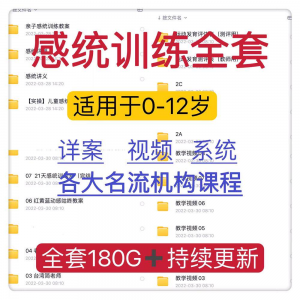 感统课程教案幼儿童训练早教机构视频0-12岁体智能培训测评资料-淘宝虚拟馆