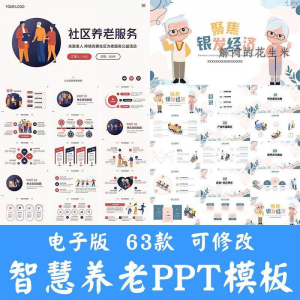 智慧养老ppt模板社区养老院服务宣传开题答辩商业计划书方案素材-淘宝虚拟馆
