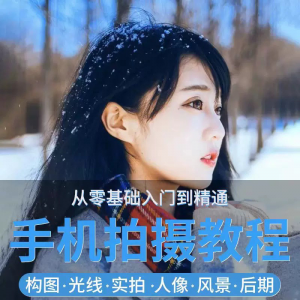手机摄影教程snapseed人像后期修图拍摄拍照课程从入门到精通-淘宝虚拟馆