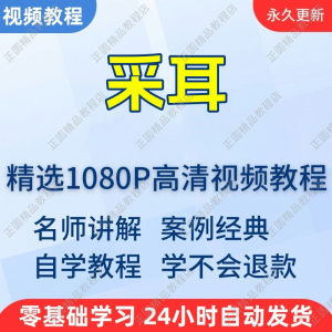 采耳手法视频学习教程新手自学零基础入门精通教学培训课程全集-淘宝虚拟馆