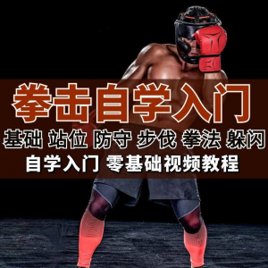 全套拳击指导视频教程自学零基础小白入门自卫搏击格斗防护资料-淘宝虚拟馆