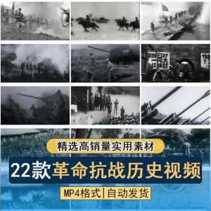抗日战争解放战争革命斗争长征精神历史纪录片影像资料视频素材-淘宝虚拟馆